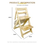 Stock Natural Wood Multifunctional Dining Children's Foldable Feeding Restaurant Baby High Chair
