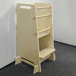 Modern Design Montessori Wooden Learning Tower Preschool Furniture Set Children's Standing Stool