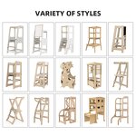 Modern Design Montessori Wooden Learning Tower Preschool Furniture Set Children's Standing Stool