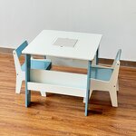 Ergonomic Modern Eco-Friendly Children's Activity Table Wooden Furniture Play Activity Children's Table and Chair Set