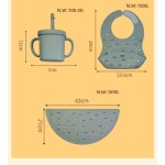 Food-Grade Silicone Baby Accessories Product Animal Bottle Utensils Silicone Baby Feeding Set