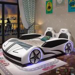 Furniture Light Design Children's Sleep Boys Wooden Children's Lamborghini Bed