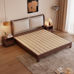 Modern Children's Wood Full Double Bed Storage Children's Frame Bed Boys Children's Bed