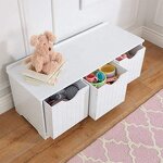 Children's Bin Foldable Toy Organizer with Lid Baby Toy Accessory Storage Basket