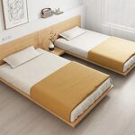 2024 Catalog Model Standard Double Extra Large Frame Latest Box Design Solid Wood Bed