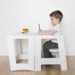 Adjustable Standing Toddler Kitchen Helper Foldable Wood Foldable Montessori Step Stool Learning Tower