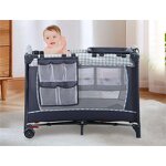 Travel Co-sleeper Crib Portable Foldable Mobile Bed Pack and Play Baby Crib