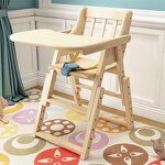 Wholesale Multifunctional Adjustable Adult Baby Feeding High Luxury Wooden Baby Feeding High Chair