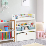 Library White Bookshelf Children's Cabinet Mini Modern Organizer Wooden Children's Bookshelf