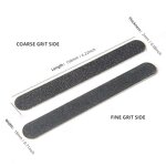 Wooden Stick Sanding Nail File Professional Disposable Emery Board Abrasive Nail File Washable Zebra Gray Wood Core File