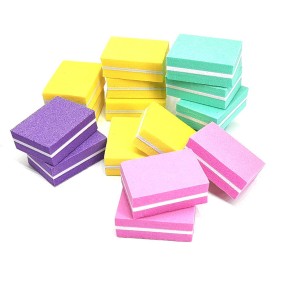 Multi-Color Rectangle Hot-Selling Nail Tool Mini Sponge Shiny Nail Buffer Block