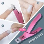 Fake Nail Cutter Acrylic Nail Cutter Rust-Proof Stainless Steel Nail Clipper Manicure Tool