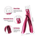 Stainless Steel Artificial Acrylic Fake Nail Tip Cutter Trimmer Manicure Pedicure Sharp Blade Clamp Tool