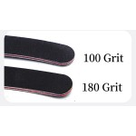 Custom Print Professional Nail Salon Tool Half Moon Disposable Zebra 100 180 Nail File Japanese Custom EVA Logo