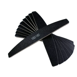 Ready Stock Dual-Side Sandpaper 100/180 Grit Nail File Emery Board Set Custom Logo Nail Pedicure Tool