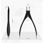 Black Stainless Steel Professional Heavy-Duty Ingrown Nail Clipper Thick Nail Clipper