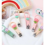 Cartoon Creative Fruit Flower Nail Clipper Cute Mini Nail Clipper Household Nail Clipper Manicure Pedicure Tool
