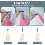 Fake Nail Cutter Acrylic Nail Cutter Rust-Proof Stainless Steel Nail Clipper Manicure Tool