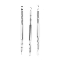 Premium Stainless Steel Blackhead Removal Tool Extractor Dual-End Pimple Acne Tool Blemish Extractor