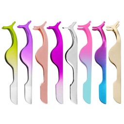 Color Private Label Beauty Eyelash Tweezers Set Tweezers Bulk Eyelash Tool Eyelash Tweezers Set