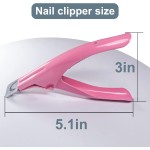 Fake Nail Cutter Acrylic Nail Cutter Rust-Proof Stainless Steel Nail Clipper Manicure Tool