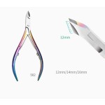 12/14/16mm Professional Stainless Steel Gold Dual Spring Nail Clipper Pliers Cuticle Nipper D501