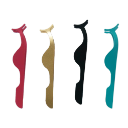 1 PC False Eyelash Tweezers False Eyelash Applicator Eyelash Extension Curler Tweezer Assistant Tweezers Makeup Tweezer Tool