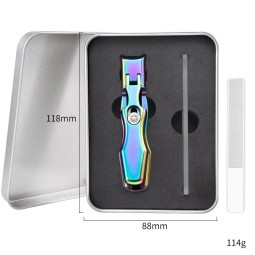 Manufacturer Well-Made Stainless Steel Nail Clipper Set with Adult Glass File