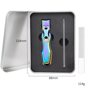 Manufacturer Well-Made Stainless Steel Nail Clipper Set with Adult Glass File