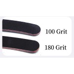 Custom Print Professional Nail Salon Tool Half Moon Disposable Zebra 100 180 Nail File Japanese Custom EVA Logo