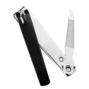 Black Stainless Steel Nail Clipper Small Portable Nail Clipper