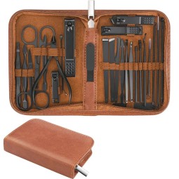 Custom Logo 26 Pcs Nail Art Set Nail Clipper Set Stainless Steel Professional Beauty Nail Cutter Set Pedicure Tools