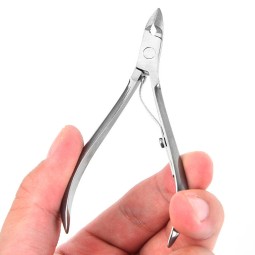 Single Spring Cuticle Nipper Stainless Steel Trimmer Sharp Blade Nail Cuticle Dead Skin Cutter Manicure Tool