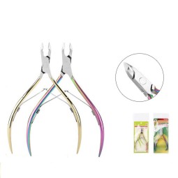 D501 Professional Stainless Steel Gold Dual Spring Cuticle Cutter Pliers Cuticle Nipper