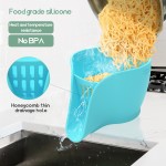 Multi-Function Heat-Resistant Kitchen Storage Box Easy-Clean Food-Grade Silicone Drain Basket with Bag
