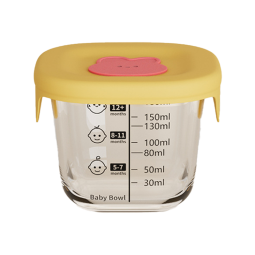 Custom Logo Glass Baby Food Storage Container 180ml 6oz Baby Food Storage Jar with Lid Microwave Dishwasher Safe BPA-Free