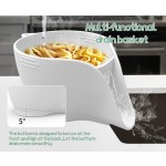 Multi-Function Heat-Resistant Kitchen Storage Box Easy-Clean Food-Grade Silicone Drain Basket with Bag