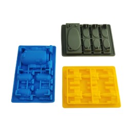 Silicone Ice Cube Ice Mold Silicone Robot Chocolate Mold Planetary 8-Piece Ice Cube Mold