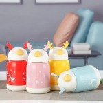2024 Hot-Selling Cute Cartoon Children Insulated Cup Simple Metal Deer Head Lid Creative Water Cup Camping Juice Tableware