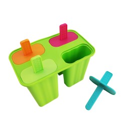 Reusable Silicone Popsicle Mold Round DIY Ice Cream with Tape Handle Cake Decoration Supplies Set Baking Use