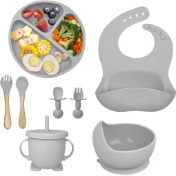 Silicone Baby Products Feeding Set Silicone Tableware