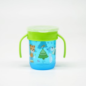 2024 New Unisex 250ml Silicone Baby Learning Cup High-Temperature Training Cup Duck Design Direct Drinking PP Material