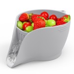 Multi-Function Heat-Resistant Kitchen Storage Box Easy-Clean Food-Grade Silicone Drain Basket with Bag