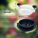 2024 Kitchen Household Multi-Function Manual Meat Grinder Transparent Meat Grinder Eco-Friendly PC Plastic Vegetable Fruit Cutter