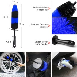 YANGDA New Brush Custom Logo Wholesale 20-Piece Car Wheel Tire Cleaning Brush Set Detail Kit Car Detailing Brush Set