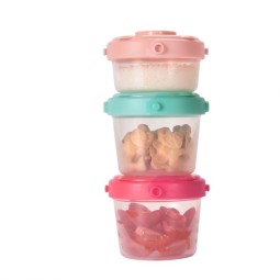 Food-Grade Sealed Leak-Proof Vacuum Baby Fresh Food Storage Container Silicone Lunch Box with Lid Toddler Stackable Snack
