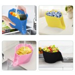 Multi-Function Heat-Resistant Kitchen Storage Box Easy-Clean Food-Grade Silicone Drain Basket with Bag