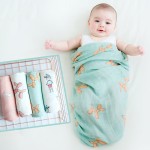 Wholesale Anti-Pilling Bamboo Cotton Quilt Soft Printed Animal Baby Blanket Portable