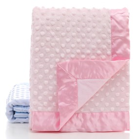 Newborn Soft Dot Baby Blanket Wholesale Custom Home Textile Baby Blanket
