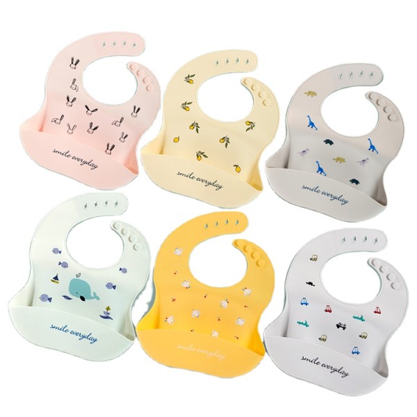 Muslin Tree Wholesale Price Custom Waterproof Bib Baby Silicone Feeding Bib